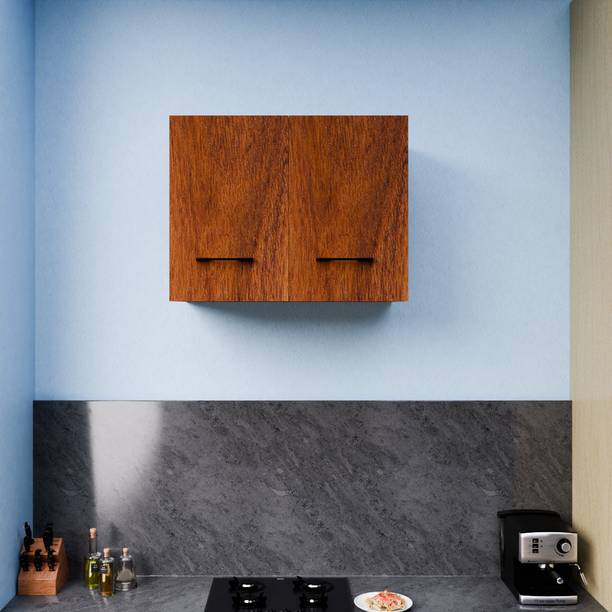 FunTree 2 Door Multipurpose Wall Mount Cabinet with Adjustable Shelf for Kitchen Office Engineered Wood Kitchen Cabinet