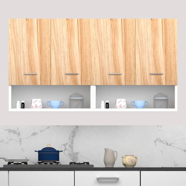 Divysa Multipurpose Use Wall-Mounted 4 Doors Kitchen Cabinet, Perfect for Kitchen Engineered Wood Kitchen Cabinet