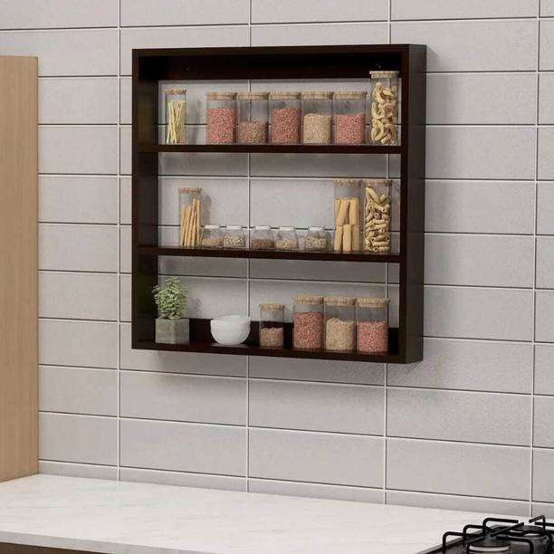 casaglow standard wall-mounted or floating shelf. Solid Wood Kitchen Cabinet