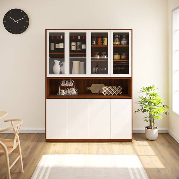 Woodbuzz Engineered Wood Crockery Cabinet