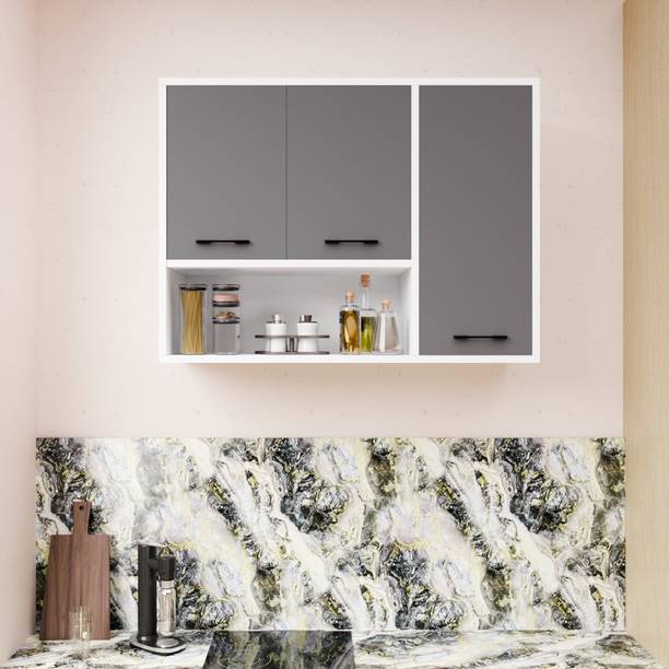 Divysa 3 Inside Door Multipurpose Wall Mount Cabinet with Adjustable Shelf for Kitchen Engineered Wood Kitchen Cabinet
