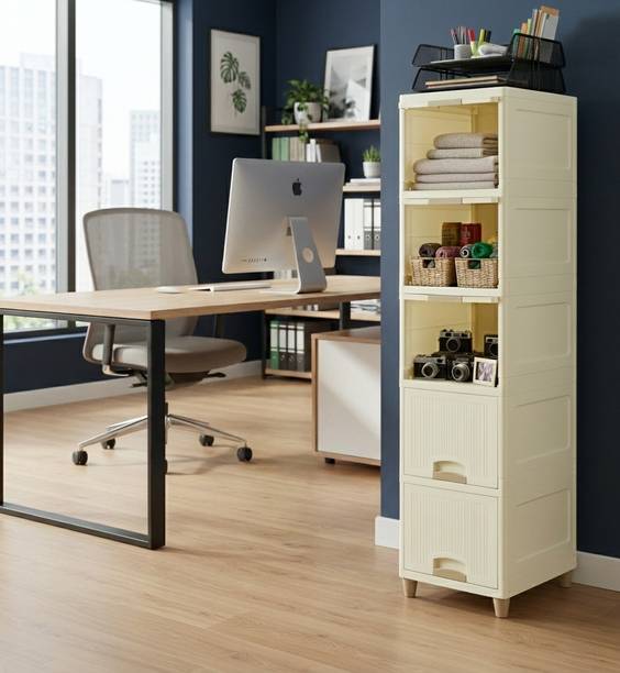 MAXTID 5 Layer White component Plastic Modular Drawer Office,Hospital,school Plastic Plastic Kitchen Cabinet