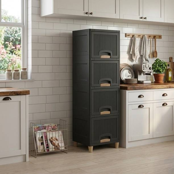 Viseman Utility Drawer System for Modern Homes Plastic Kitchen Cabinet