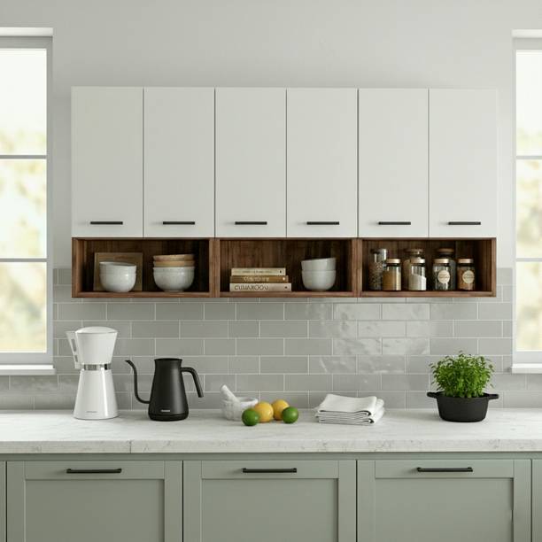 Flipkart Perfect Homes Multipurpose Modern Storage Kitchen Cabinet | Wooden Cabinet for Kitchen Engineered Wood Kitchen Cabinet