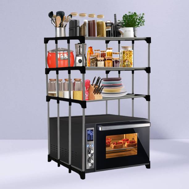 ROBMOB Microwave Stand Metal Kitchen Cabinet