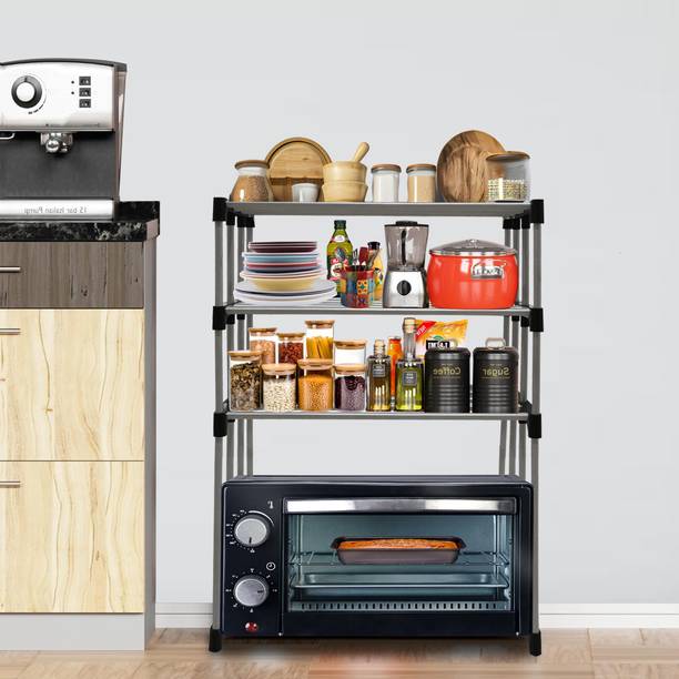 POWEREST Microwave Stand Metal Kitchen Cabinet