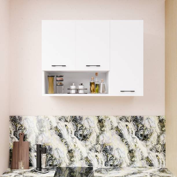 FunTree 3 Inside Door Multipurpose Wall Mount Cabinet with Adjustable Shelf for Kitchen Engineered Wood Kitchen Cabinet