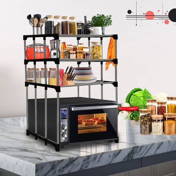 Philoshop Microwave Stand Metal Kitchen Cabinet