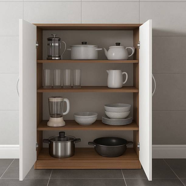 NITYAM Premium Quality Wooden Kitchen Cabinet With Door Engineered Wood Kitchen Cabinet