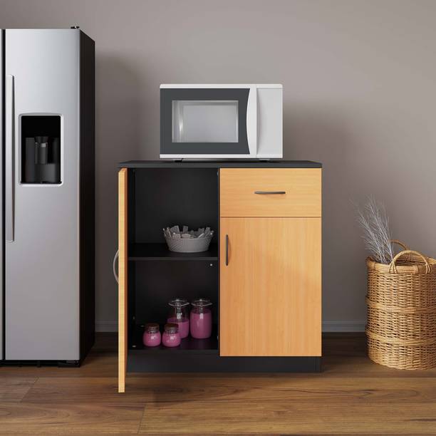 Home Full Remo 2Door Kitchen Cabinet Wenge with Beach Engineered Wood Kitchen Cabinet