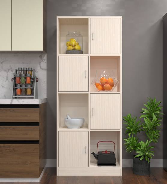 SPECIALITY PANELS 8 Shelves Semi Open, Storage Matrix Cabinet Organizer Engineered Wood Kitchen Cabinet