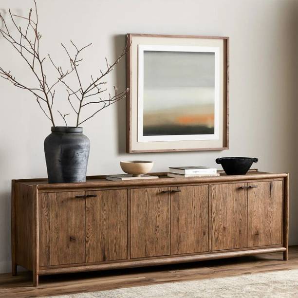 Timeless Designs By HC Omeco Wooden Cabinet Solid Wood Crockery Cabinet