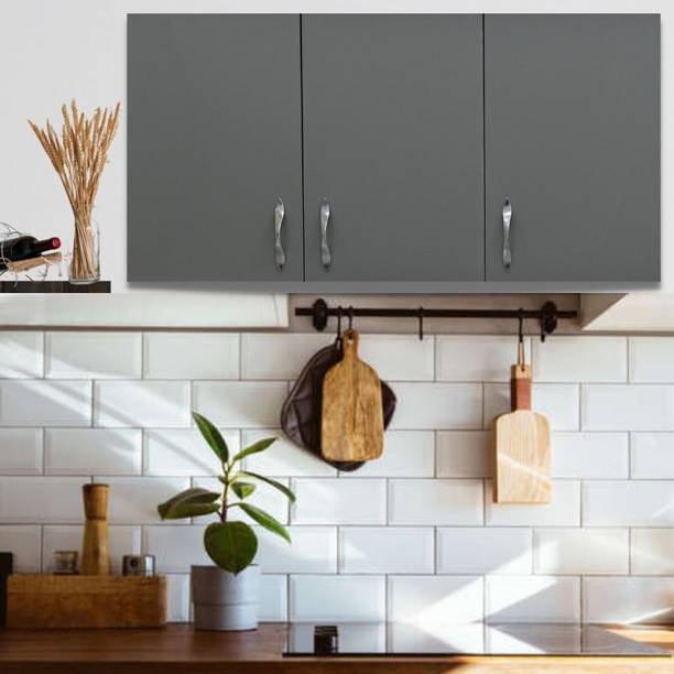 SPECIALITY PANELS 3 Doors Modular Wall Cabinet with 10 years guarantee against Borer & Termites Engineered Wood Kitchen Cabinet