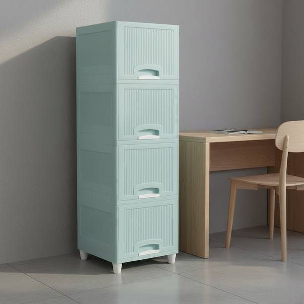 GROTHEORY Multi-Layer Household Storage Cabinet for Kitchen & Utility Plastic Kitchen Cabinet