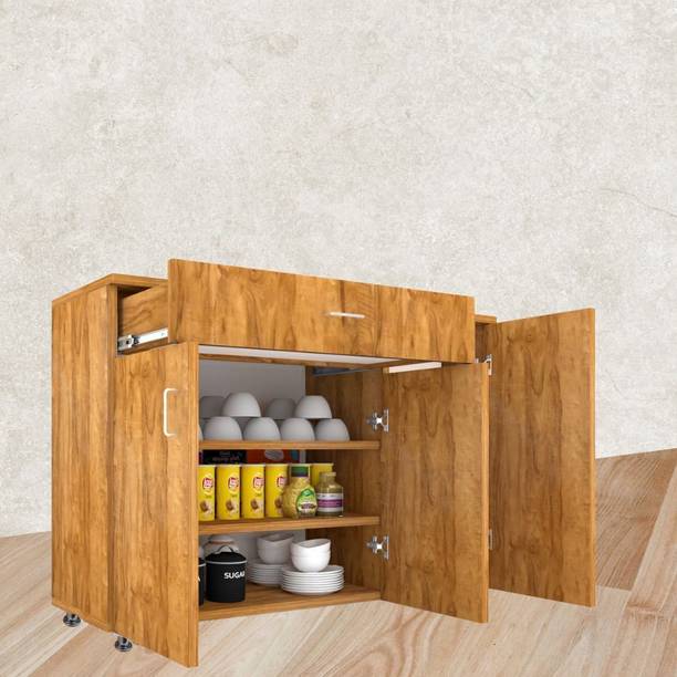 SPECIALITY PANELS 3-Door Multipurpose Storage Cabinet with Drawer & Free installation by Brand Engineered Wood Kitchen Cabinet