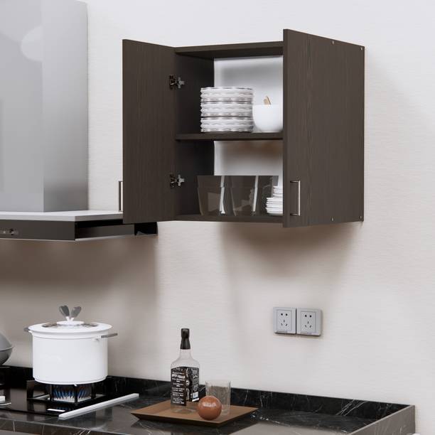 SPECIALITY PANELS 2 Doors Modular Wall Cabinet with Termites Resistance, French cleat Engineered Wood Kitchen Cabinet