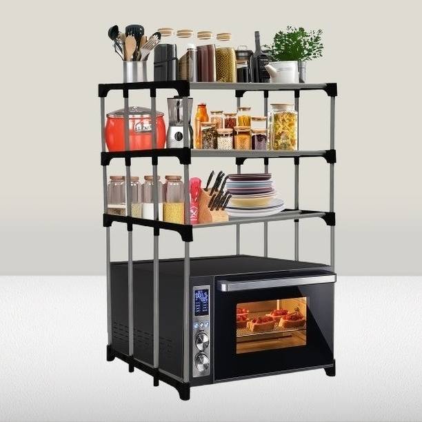 BHIMADA Microwave Stand Metal Kitchen Cabinet