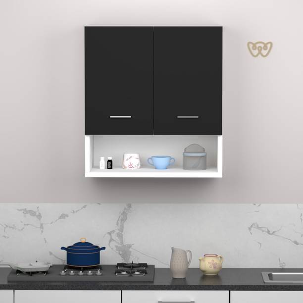Divysa Multipurpose Use Wall-Mounted 2 Doors Kitchen Cabinet, Perfect for Kitchen Engineered Wood Kitchen Cabinet