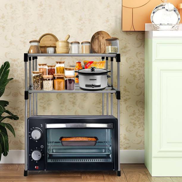 RAXON WORLD Microwave Stand Metal Kitchen Cabinet