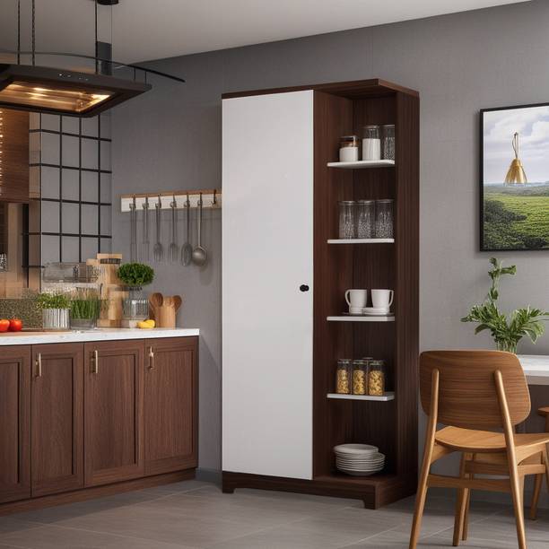 Trevi Divine (Designer Kitchen Cabinet & Crockery Unit-Multi Purpose Kitchen Cabinet) Engineered Wood Kitchen Cabinet