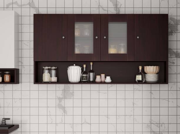 CuteKitchen CK GVND 89 Wenge Engineered Wood Kitchen Cabinet