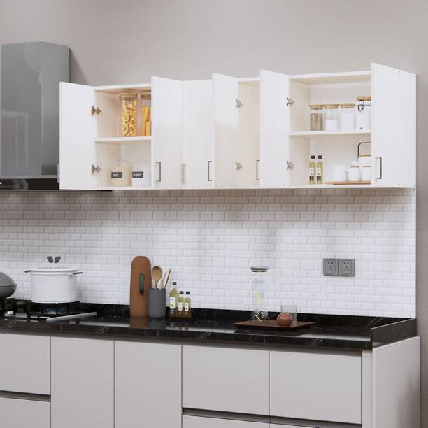 SPECIALITY PANELS Space-Saving 6 Doors Organizer with 6 Shelves,Free installation by Brand Engineered Wood Kitchen Cabinet