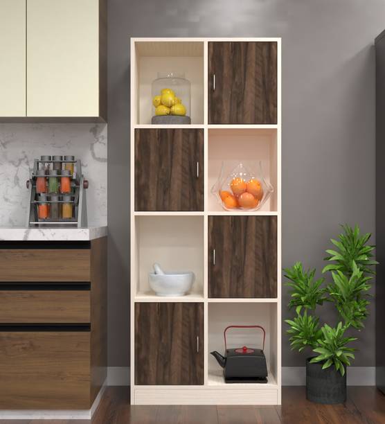SPECIALITY PANELS 8 Shelves Semi Open, Storage Matrix Cabinet Organizer Engineered Wood Kitchen Cabinet
