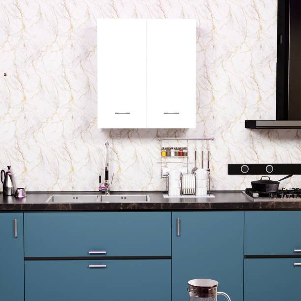 FunTree 2 Door Wall Mounted Kitchen Cabinet for Home & Kitchen, Bathroom, Office Engineered Wood Kitchen Cabinet