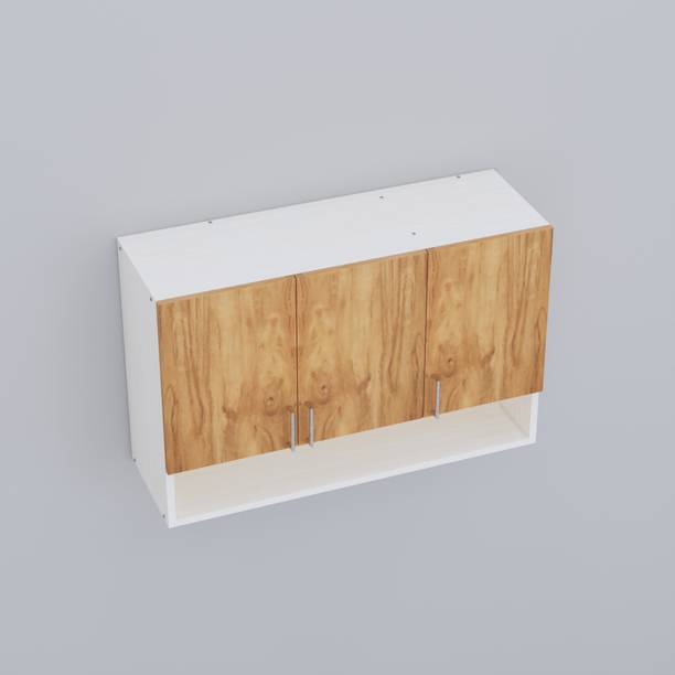 SPECIALITY PANELS 3 Doors Modular Wall Cabinet with Organizer Shelf with Termites Resistance Engineered Wood Hanging Filing Cabinet