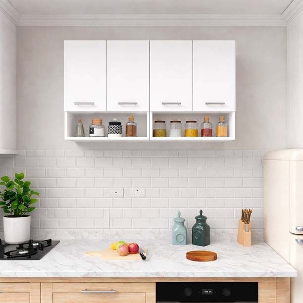 Flipkart Perfect Homes Multipurpose Modern Storage Kitchen Cabinet | Wooden Cabinet for Kitchen Engineered Wood Kitchen Cabinet