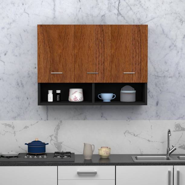 Divysa 3 Door with Shelves Wall Mounted Kitchen Cabinet for Home Kitchen Engineered Wood Kitchen Cabinet