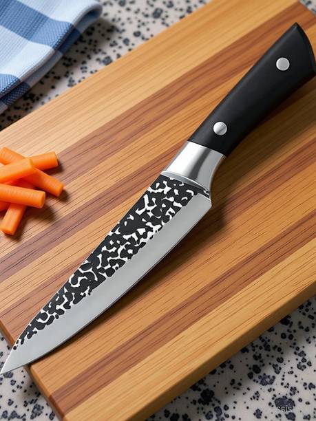 Zypheron 1 Pc Stainless Steel Knife Pointed Stainless Steel Blade Butcher Knife for Meat, Fish & Vegetables