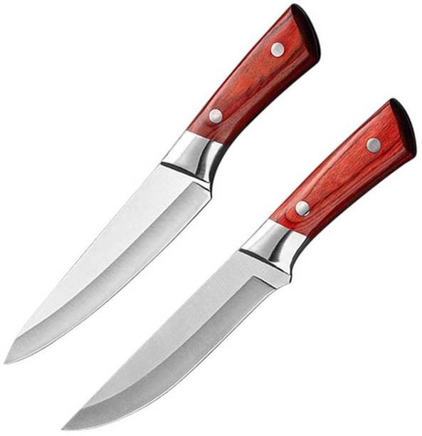 Captoola 2 Pc Stainless Steel Knife Set Professional Boning And Fillet Knife Fish and Meat Cutting Knife (Silver, 2 Pcs)
