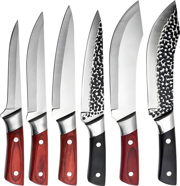 विज़बिज़ High Carbon Ultra Sharp Kitchen Knives For Paring Cutting Meat Vegetable Fruit स्टेनलेस स्टील चाकू सेट
