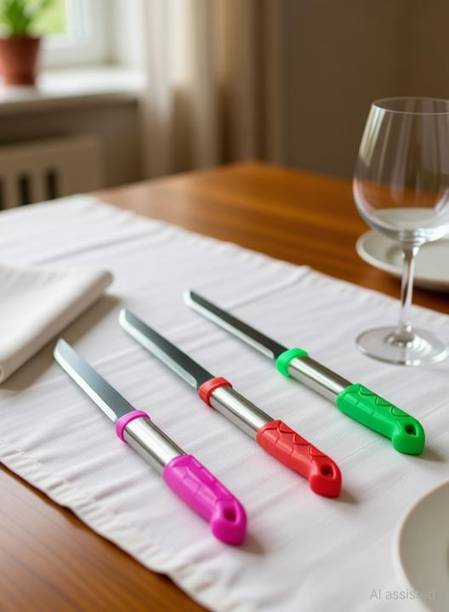 SARTHU 6 Pc Iron Knife Kitchen Knife for Home & Restaurant Chef Knife for Vegetables, Fruits, Meat etc