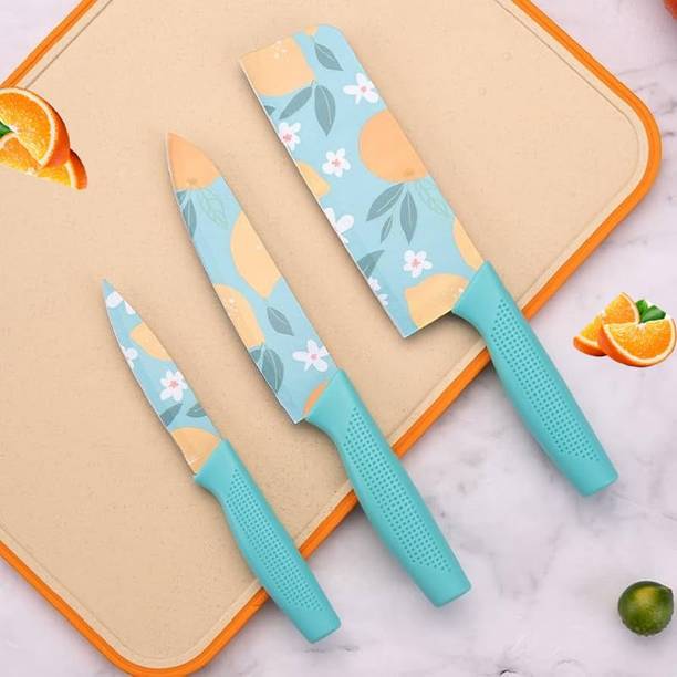 ZILLTOYIN 3 Pc Stainless Steel Knife Set Meat,Vegatables,Fruits Knives for Kitchen Chopping Utensil knife for Home use