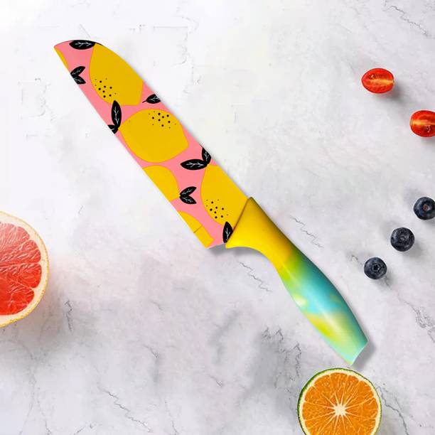 UniKart 1 Pc Stainless Steel, Plastic Knife Ideal for Vegetable | Fruit Paring | Peeling | Slicing For Kitchen & Restaurant