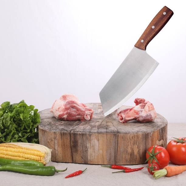 येलोना Heavy Duty Stainless Steel Meat Butcher Vegetable Cleaver स्टेनलेस स्टील चाकू