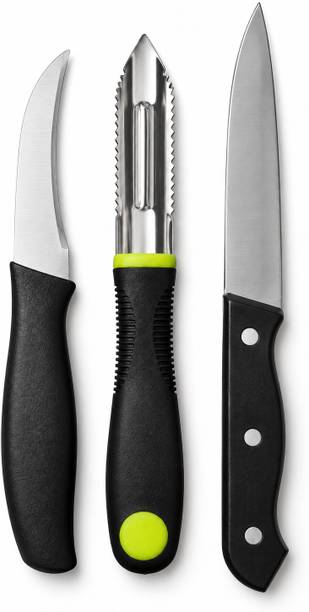 Zenvora 3 Pc Stainless Steel Knife Set 3-Piece Multipurpose Kitchen Knife Set
