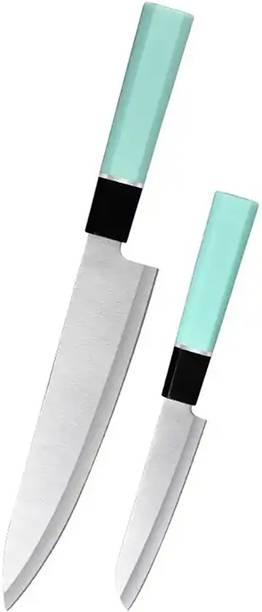 Captoola 2 Pc Stainless Steel Knife Set Classic Paring Knife Chef Knife Kitchen Knife Set With PP Handle (Steel, 2 Pcs)