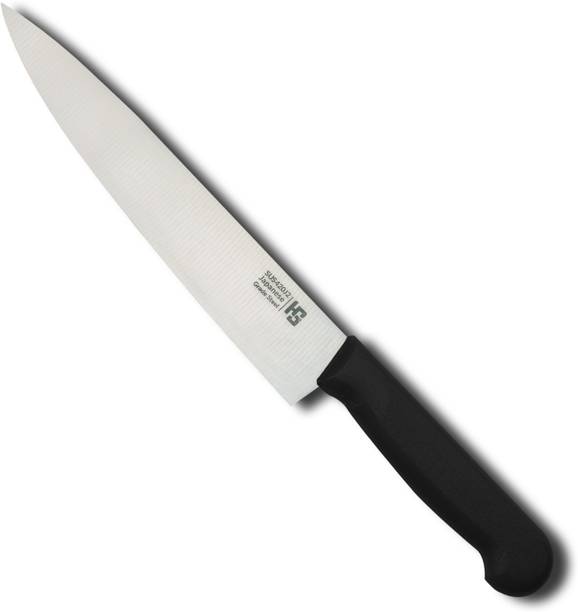 HS WORLD 1 Pc Stainless Steel, PP (Polypropylene) Knife 8" COOK KNIFE-MEDIUM HANDLE