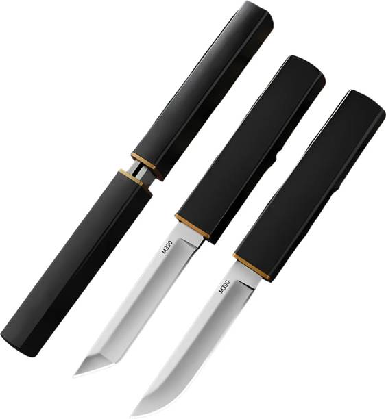 SWILAK 1 Pc Stainless Steel Knife Highperformance Double Knife Combo Japanese Tanto Fixed Blade Knives for Kitchen