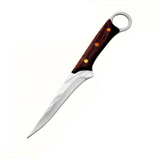 zunsy 1 Pc Stainless Steel Knife Fillet Knife Sharp Boning Knife Fish Knife For Meat Poultry Cutting(Steel, 1 Pc)