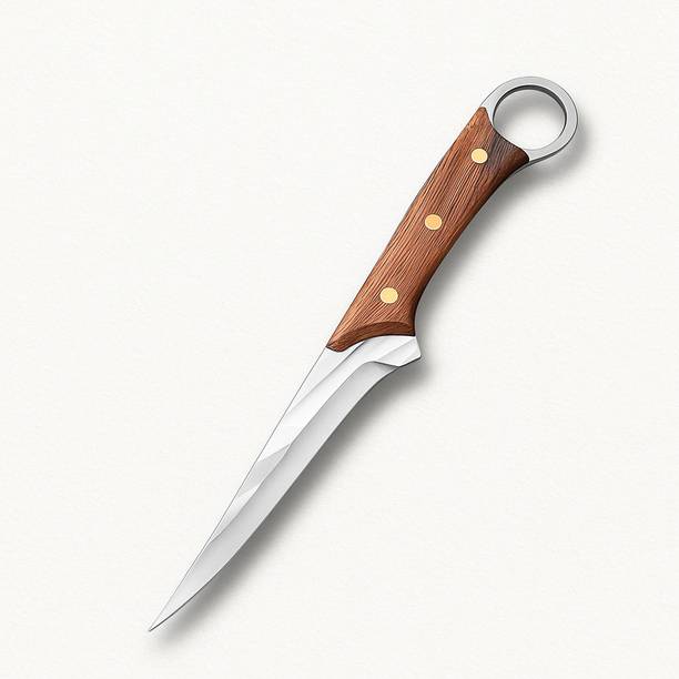 Machado 1 Pc Stainless Steel Knife Mangolian Ultra-Sharp Knife With Wooden Handle For Chopping, Cutting & Peeling