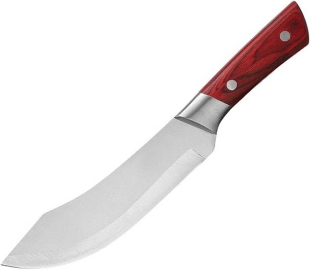 zunsy 1 Pc Stainless Steel Knife Slicer Chef Butcher Knife Heavy-Duty Meat Cleaver Knife ABS Handle (Steel, 1 Pc)