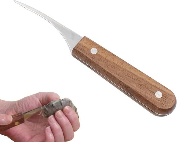 Kneefcy 1 Pc Stainless Steel Knife Stainless Steel Shrimp Cleaner Knife Shrimp Peeler Deveiner
