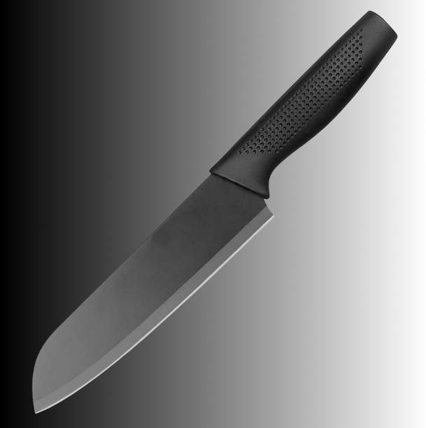 RIVAAN 1 Pc Stainless Steel Knife Medium Knife Professional Japanese Santoku Knife with Ergonomic Handle