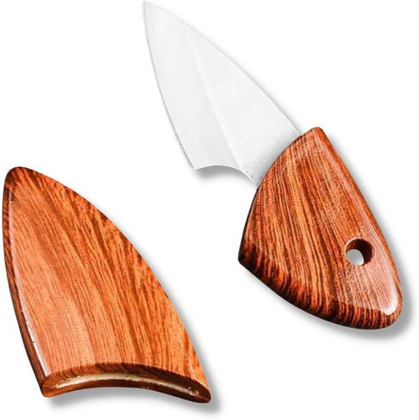 JUWIL 1 Pc Stainless Steel Knife Japanese Style Mini Pocket Knife with Sheath –Compact &Stylish EDC Utility Knife
