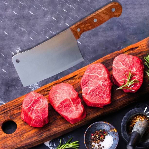 UniKart 1 Pc Stainless Steel Knife Ideal for Vegetable,Meat Cleaver Butcher Chef's Chopper For Kitchen & Restaurant