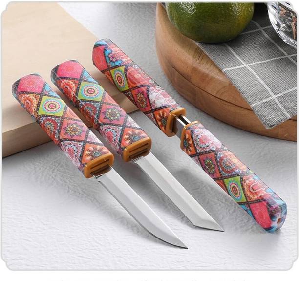 zunsy 2 Pc PP (Polypropylene) Knife 2 In 1 Vegetable Kitchen Knife Sharp Multifunctional Fruit and Vegetable Knife